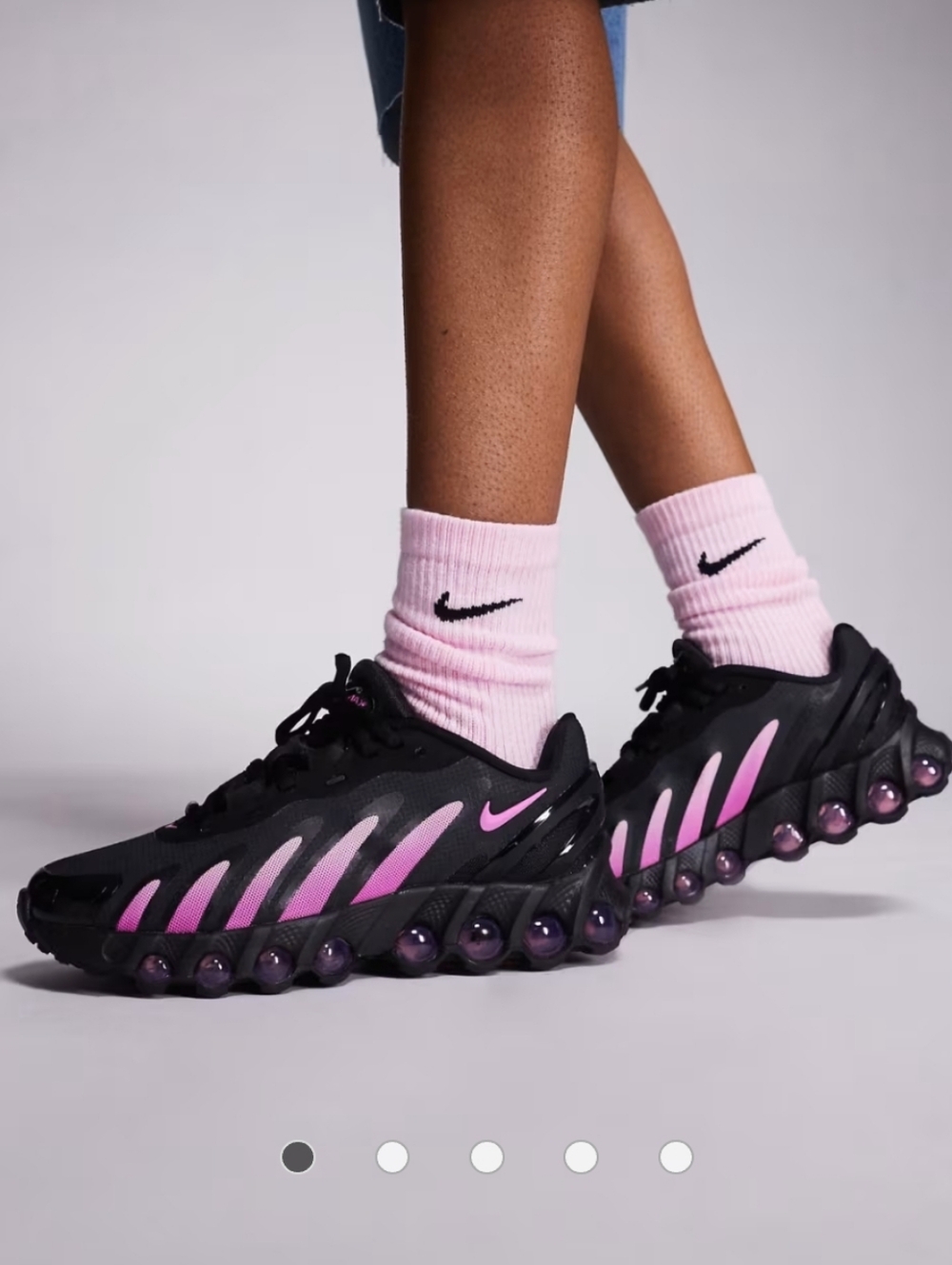 New NO BOX Nike AIR MAX Black with Pink & Purple